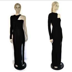Cut25 Yigal Azrouel Black Longsleeve Gown Size 2